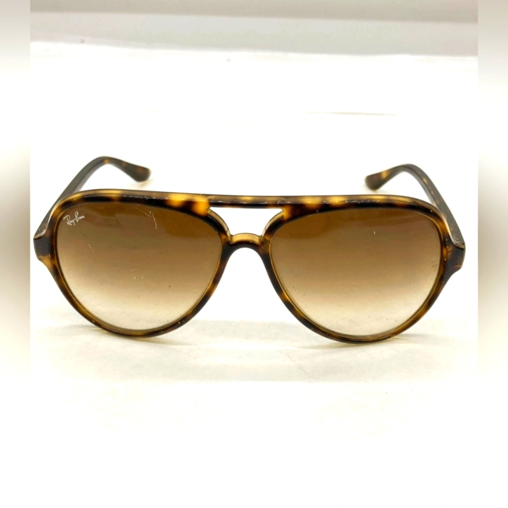 Ray-Ban Cats 5000 Classic RB4125 Gradient Glass Sunglasses Tortoise Light Brown